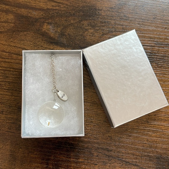 Dandelion Wish Pendant Necklace - Circle/Round - Picture 9 of 11